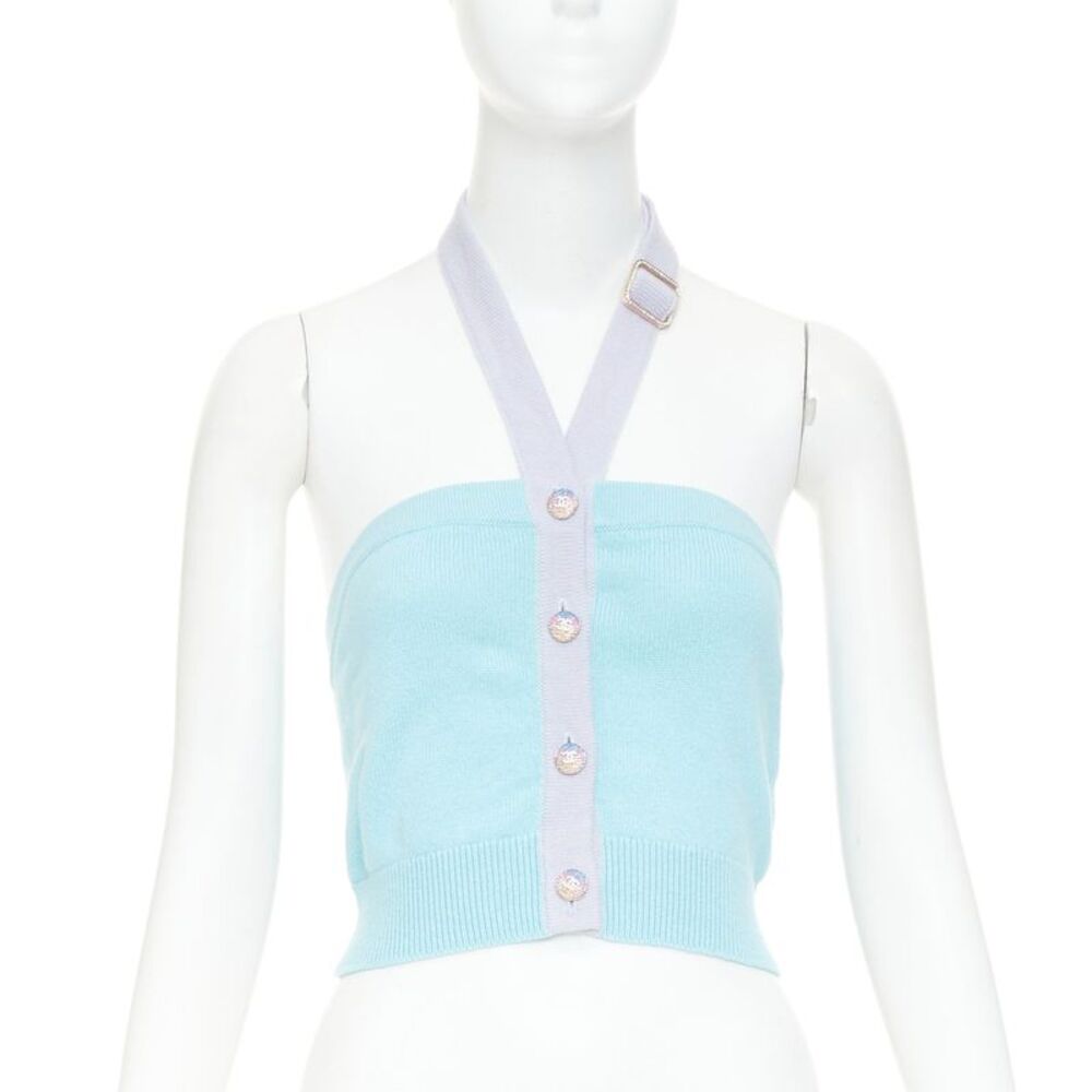 Chanel 2023 Cashmere Halter Top
